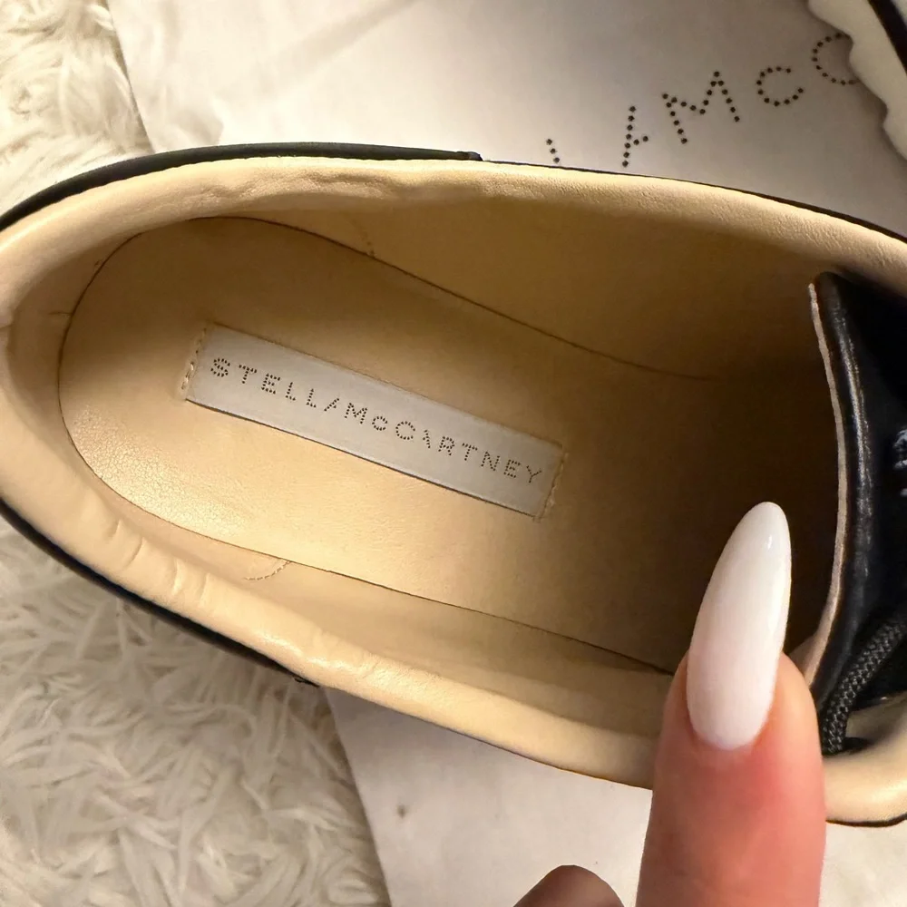 Stella McCartney Black and White Platform Shoes - Picture 7 of 13